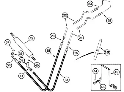 87564463 - Шланг в сборе